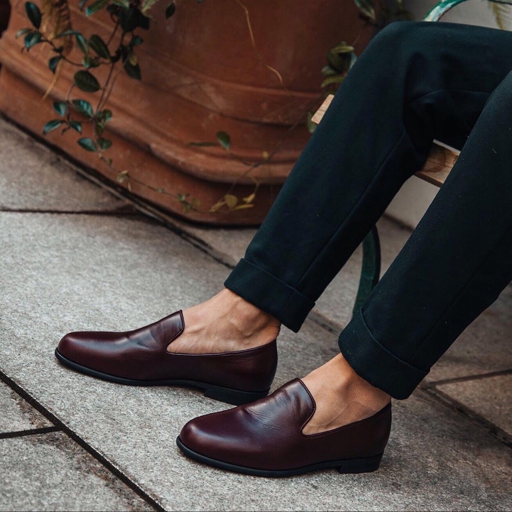 Duke + Dexter Wine Leather Loafer | US 12/UK 11